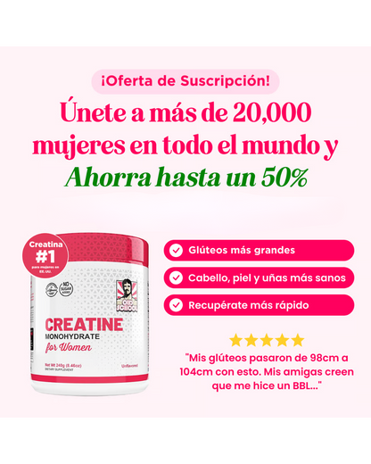 Creatina para mujeres – Volumen, Energía y Belleza