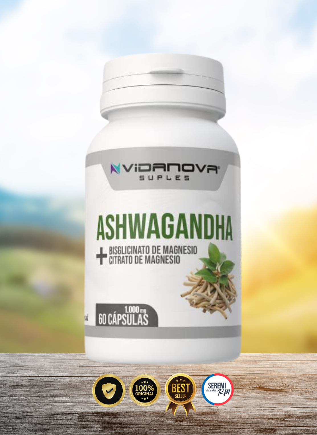 Ashwagandha + Magnesio | Recupera tu calma, enfoca tu mente y activa tu energía